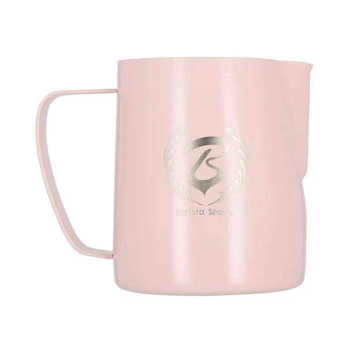 Barista space milk pitcher Teflon pink