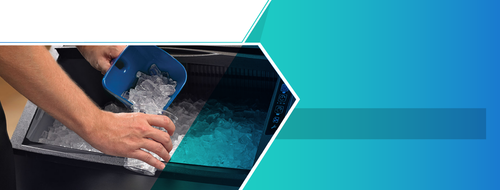 Scotsman AC 46 commercial under-counter ice machine with 9kg storage bin