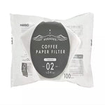 Hario Pegasus Flat Bottom Filters, Size 02, White, 100ct