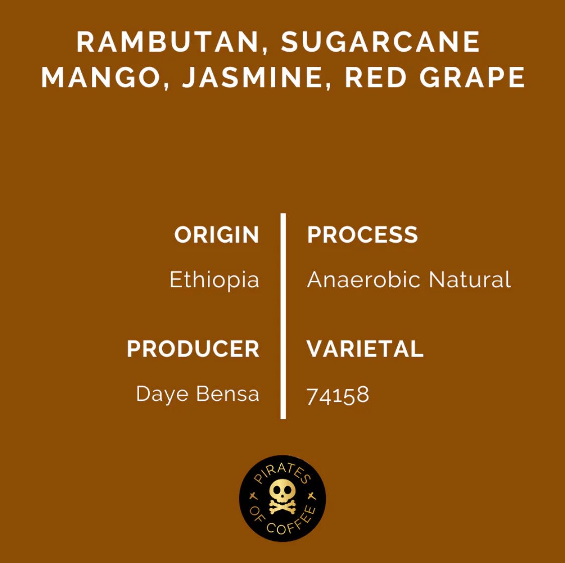 DAYE BENSA HAMASHO ANAEROBIC: ETHIOPIA ANAEROBIC NATURAL FILTER | pirates of coffee