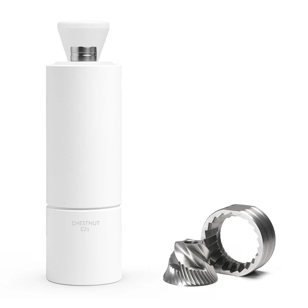 تايم مور كستنائي C2S مطحنة قهوة يدوية