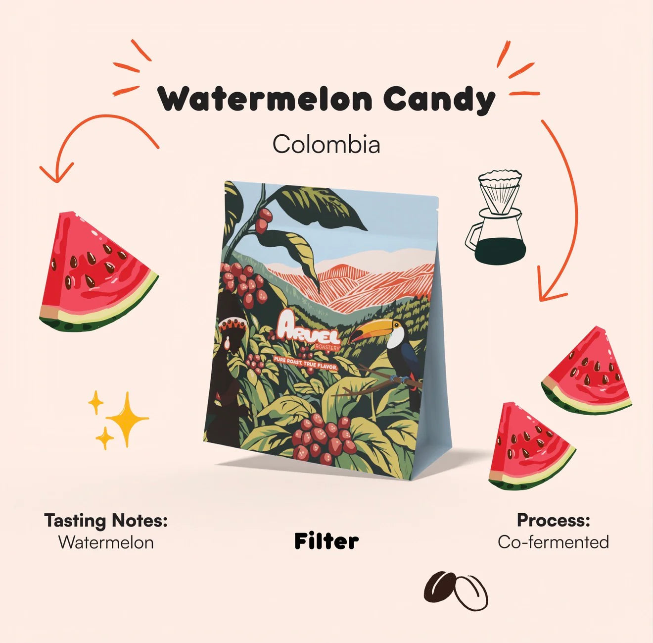 Watermelon Candy – Colombia | ARVEL ROASTERY