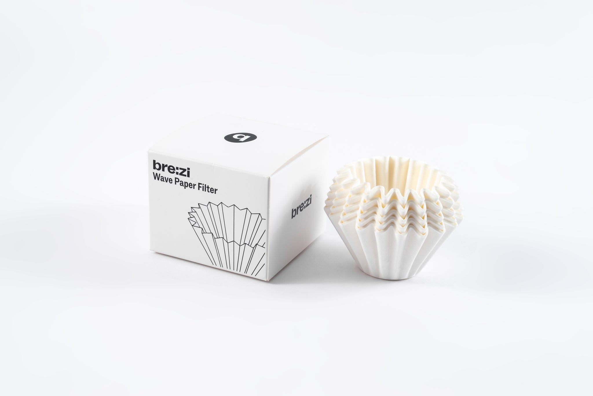 Brezi Wave Paper Filters – 155(100 pcs)