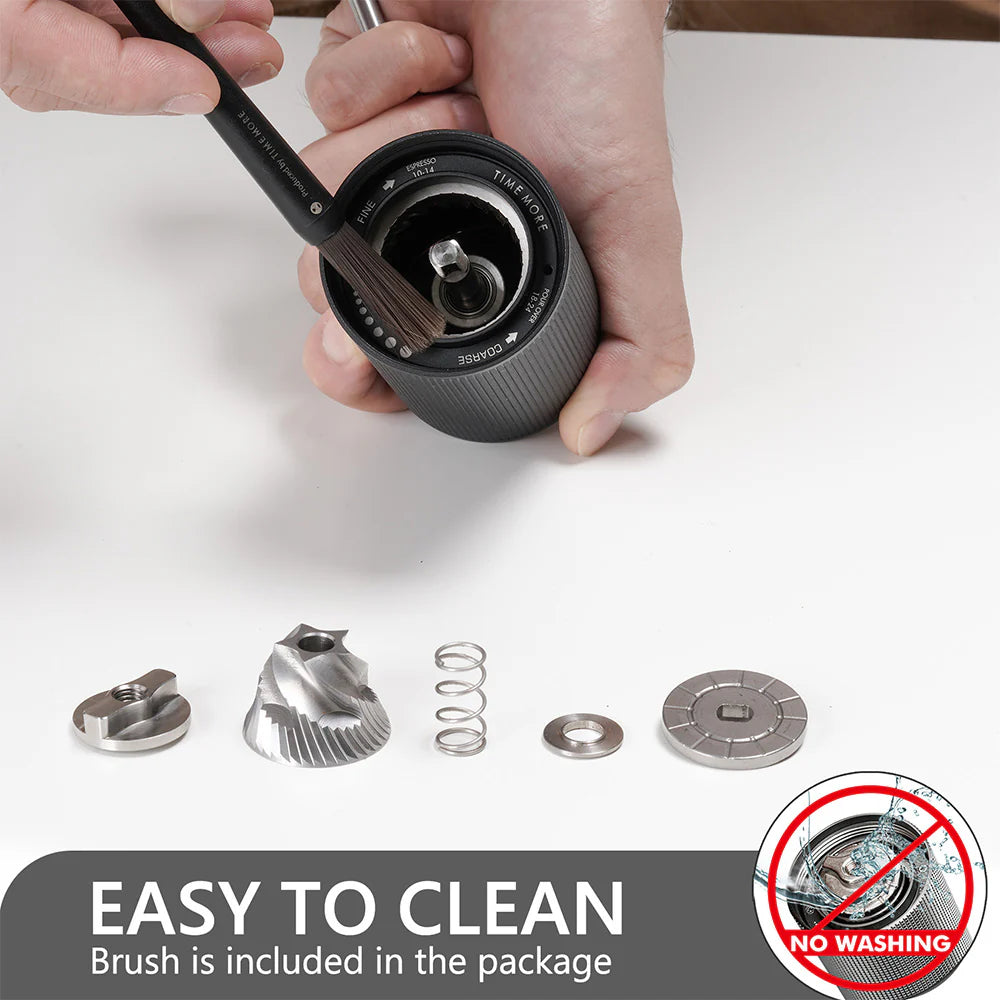 تايم مور كستنائي C2S مطحنة قهوة يدوية