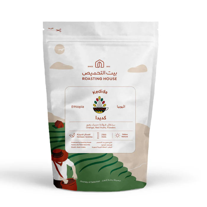 Ethiopia Yirgacheffe Kedida
Natural 227g | The roasting house