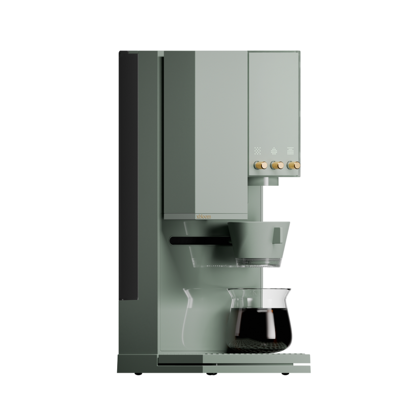 ماكينة قهوة إكس بلوم ستوديو باللون الأخضر المريمية