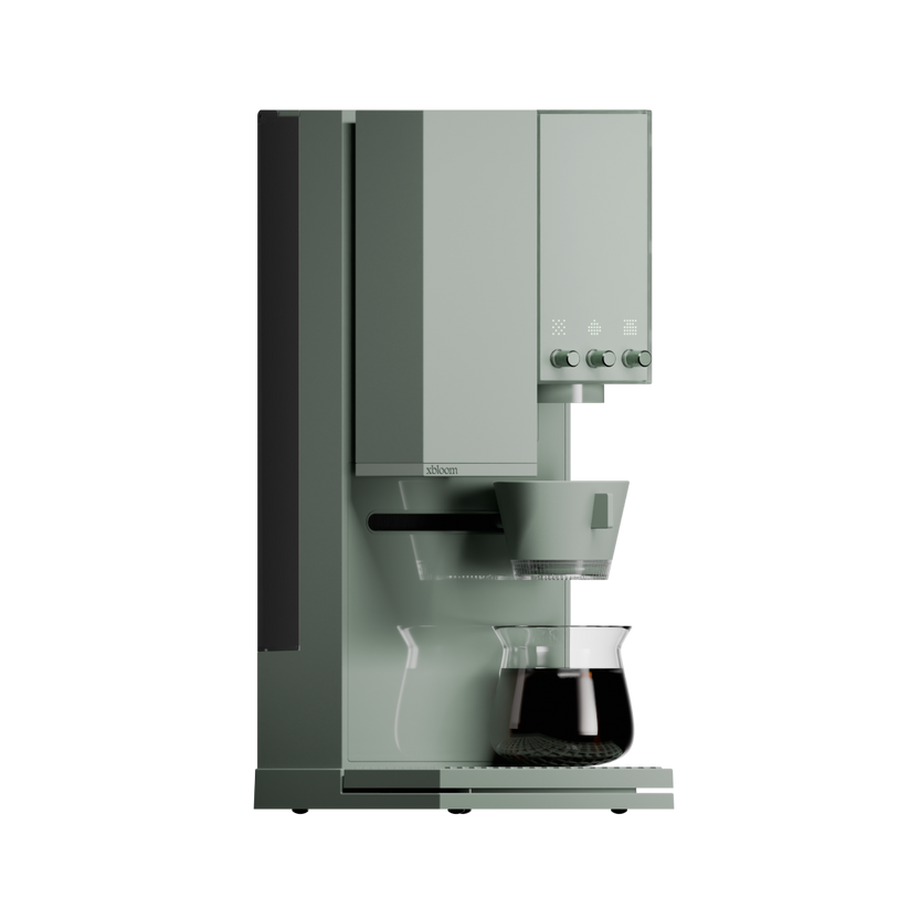 ماكينة قهوة إكس بلوم ستوديو باللون الأخضر المريمية