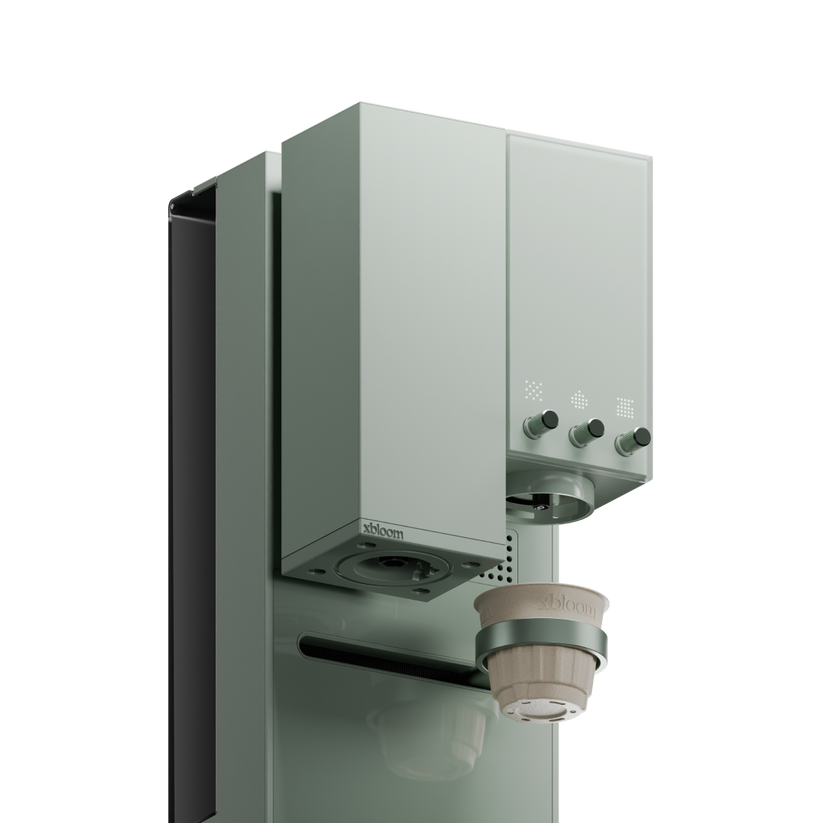 ماكينة قهوة إكس بلوم ستوديو باللون الأخضر المريمية