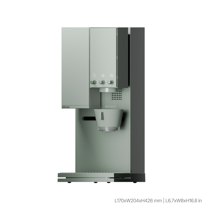 ماكينة قهوة إكس بلوم ستوديو باللون الأخضر المريمية