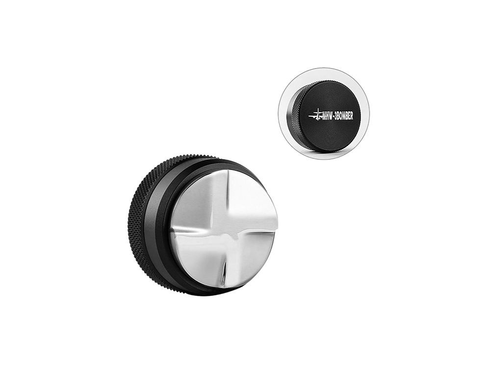 قرص مضغوط - دكّ وتوزيع نسيج - 58.35 مم - أربعة مجاديف - أسود