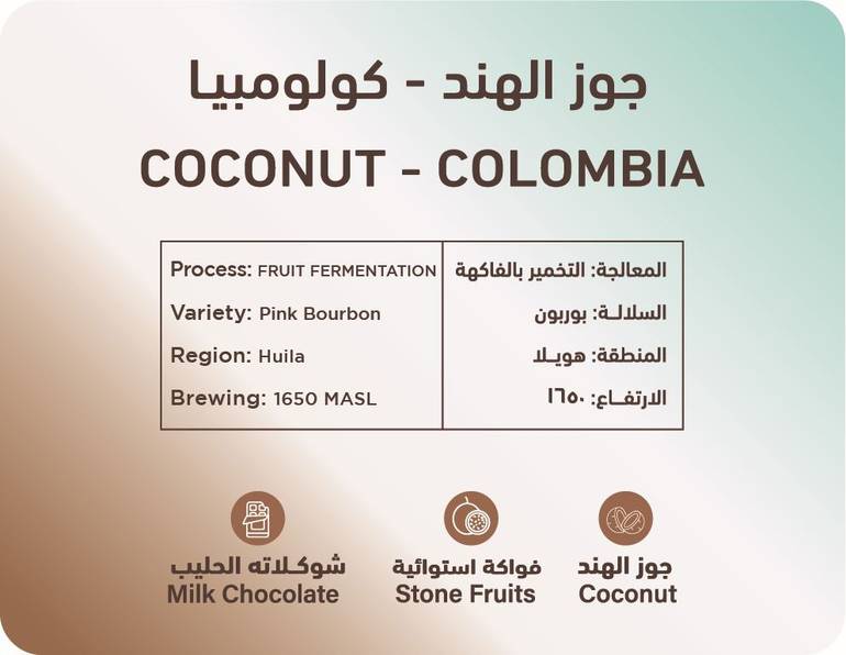 Coconut-Colombia -SOUTH COFFEE