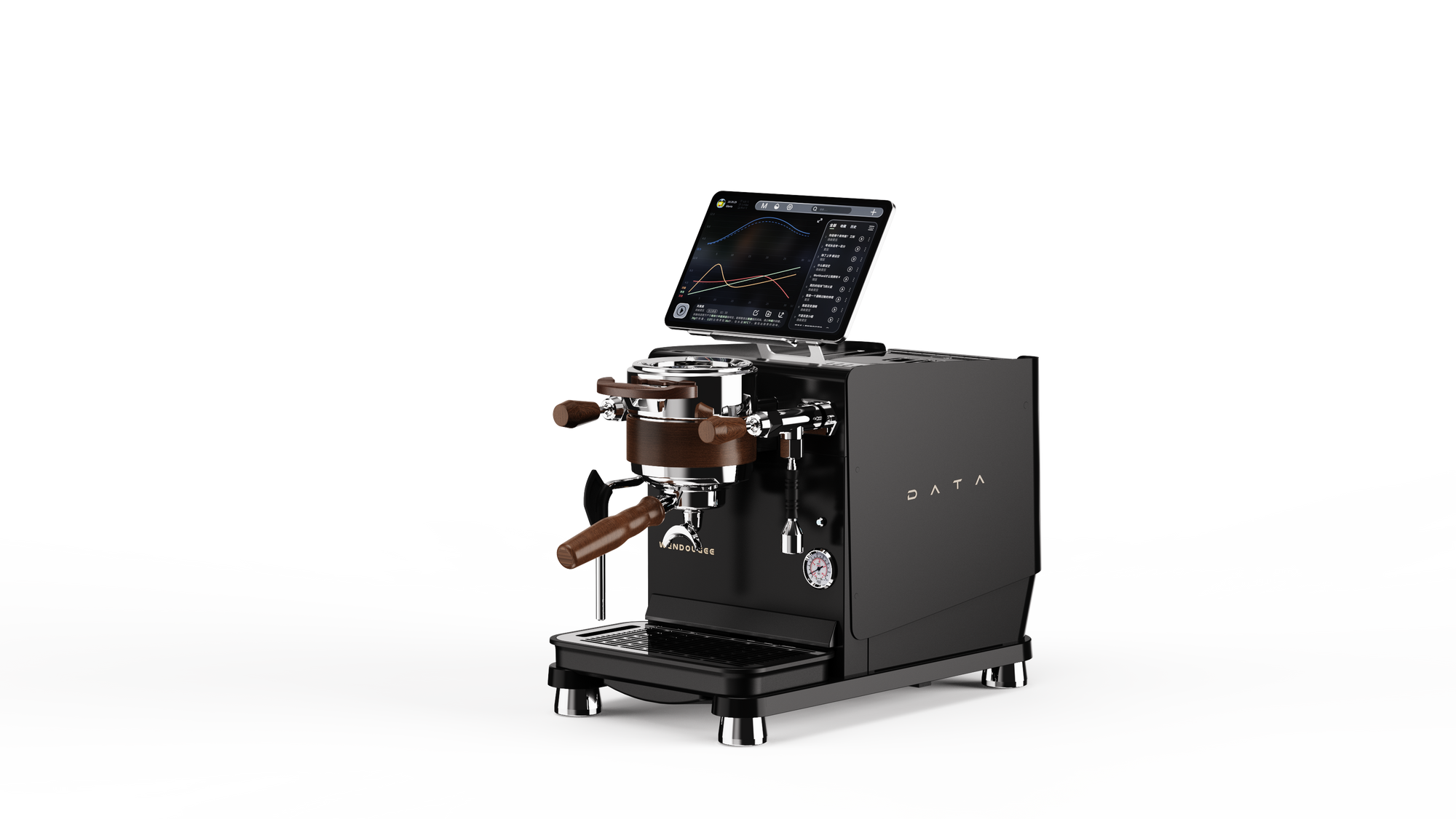 Wendougee Data S - Espresso Machine Black (Silver)
