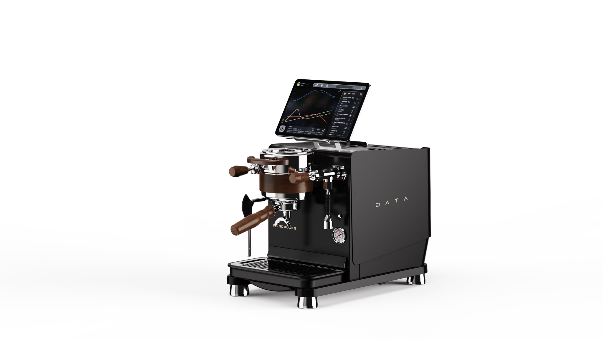 Wendougee Data S - Espresso Machine Black (Silver)