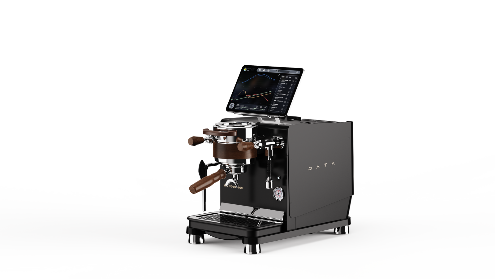 Wendougee Data S - Espresso Machine Black (Silver)