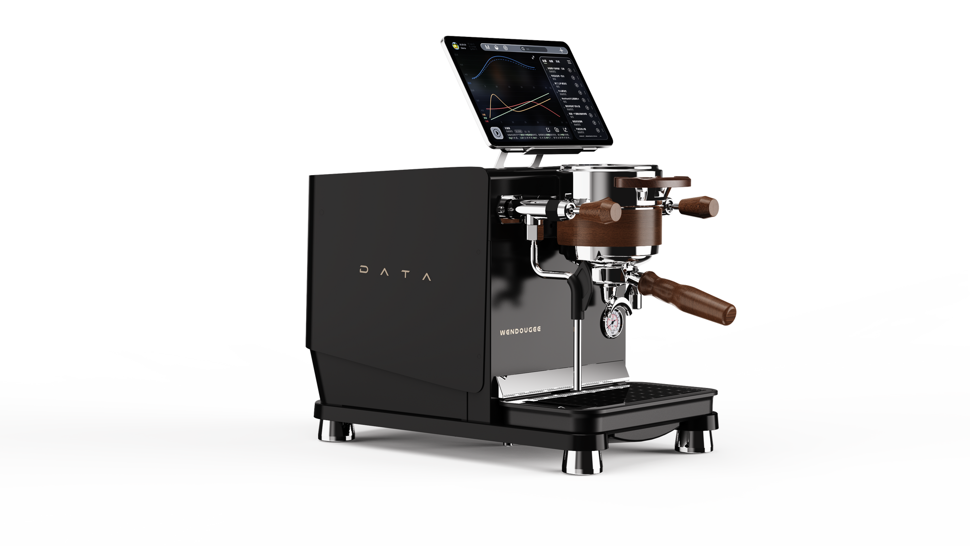 Wendougee Data S - Espresso Machine Black (Silver)
