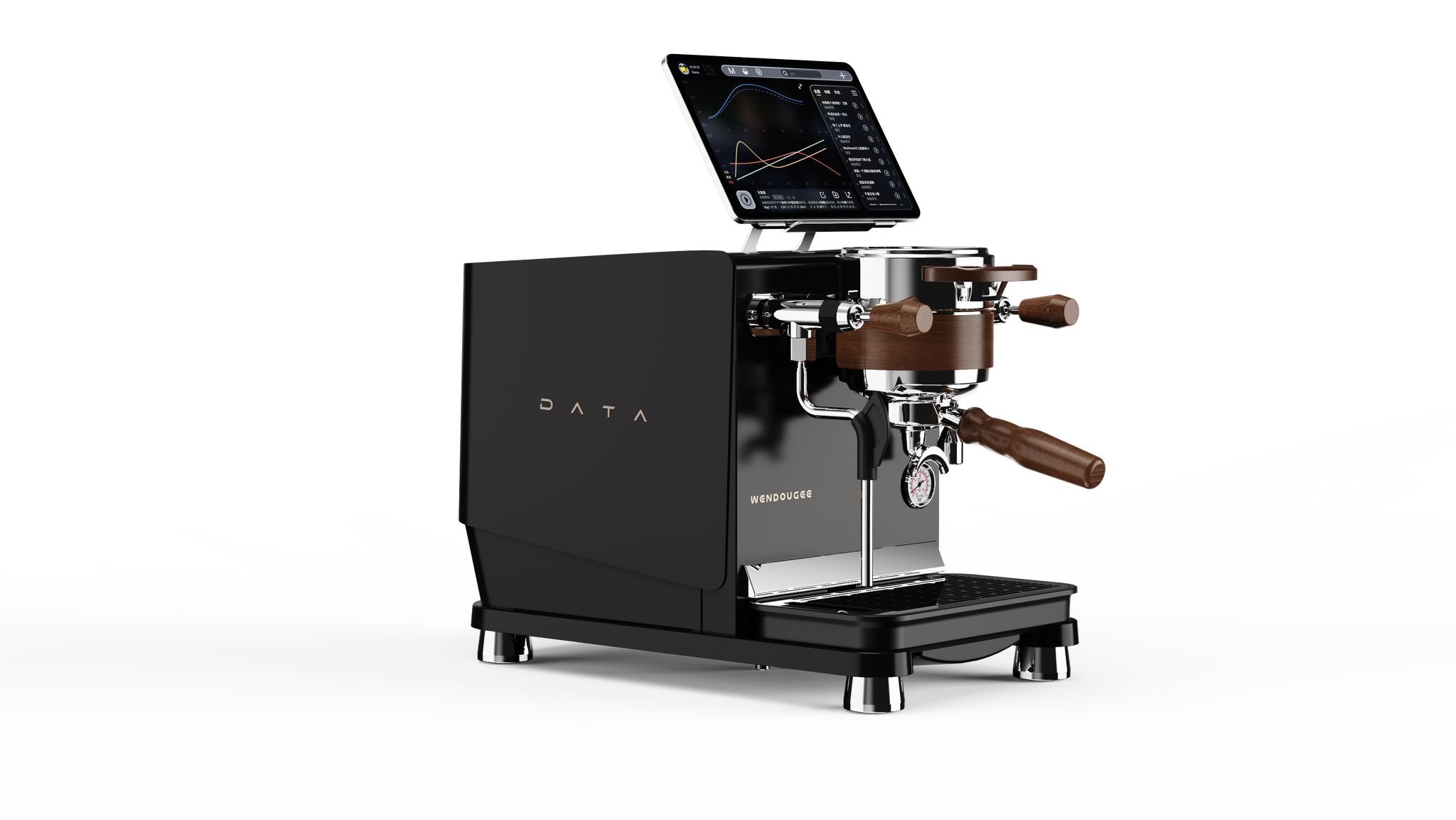 Wendougee Data S - Espresso Machine Black (Silver)