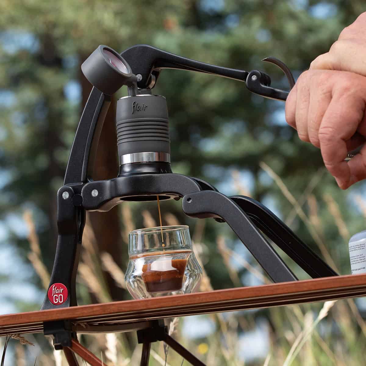 コーヒーメーカー・エスプレッソマシン Flair Go Grounds Model Flair Go Manual Espresso Maker (Black) – Your Portable Espresso