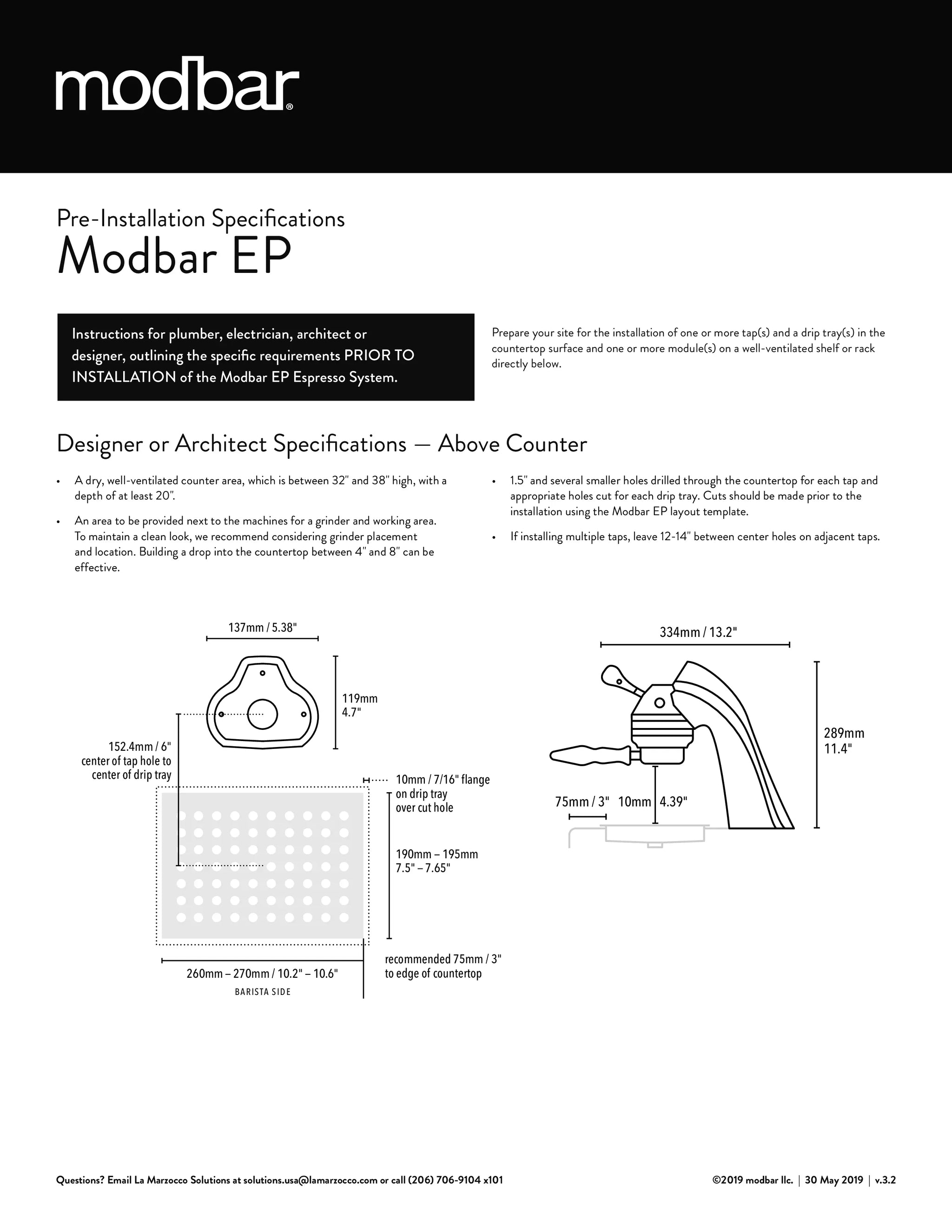 Modbar Espresso AV – Modular Under-Counter Espresso Machine | ALMENHAZ ...