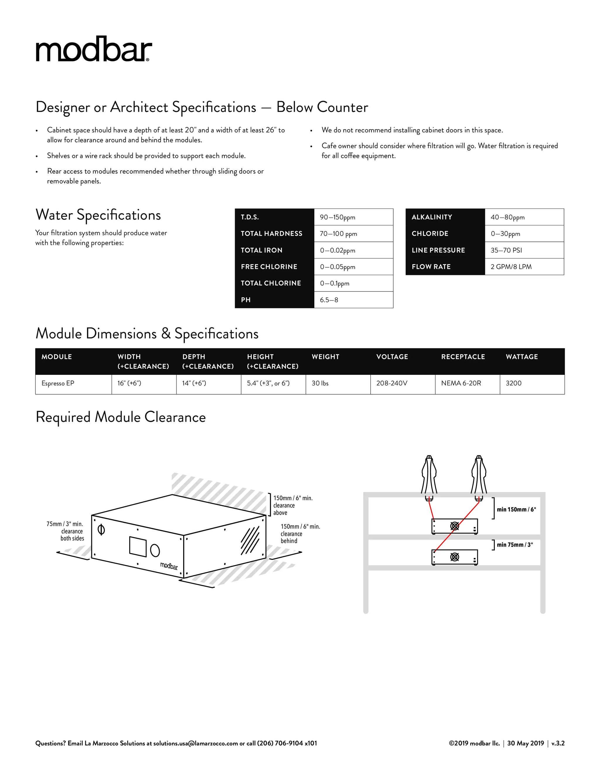 Modbar Espresso AV – Modular Under-Counter Espresso Machine | ALMENHAZ ...