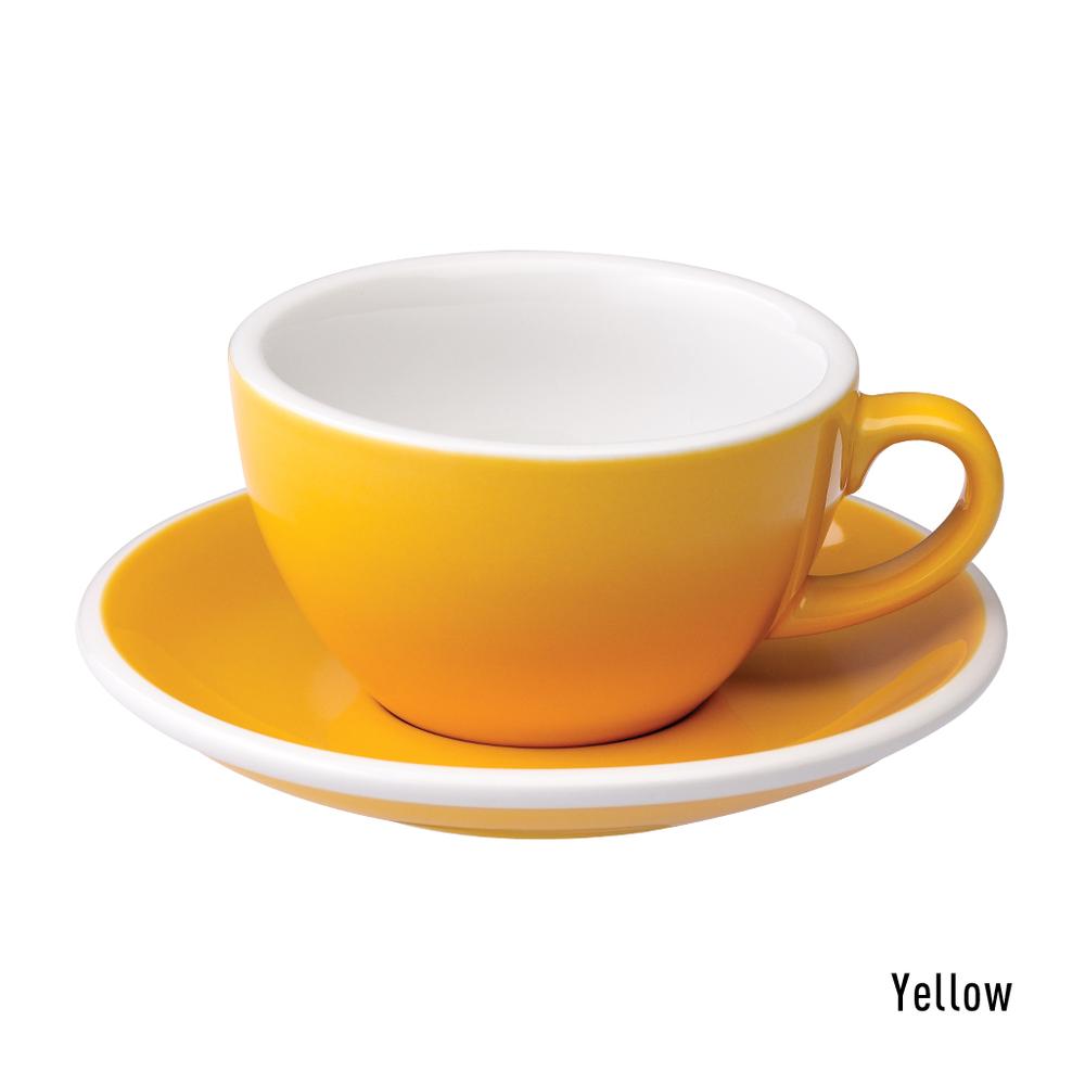 EGG SET OF  200ML CAPPUCCINO CUP & SAUCER