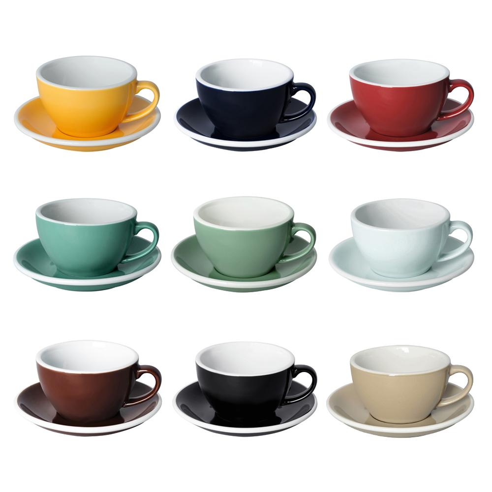 EGG SET OF 250ML CAPPUCCINO CUP & SAUCER