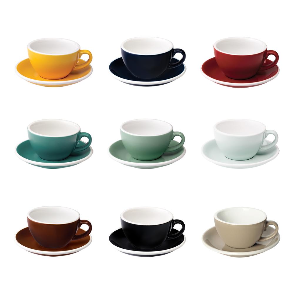EGG SET OF  200ML CAPPUCCINO CUP & SAUCER