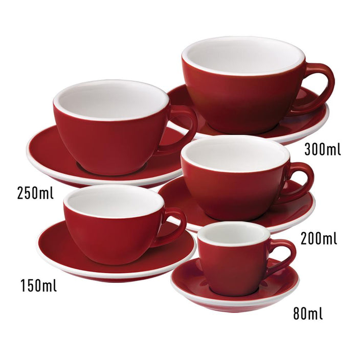 EGG SET OF  200ML CAPPUCCINO CUP & SAUCER