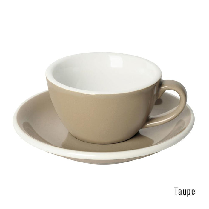 EGG SET OF  150ML FLAT WHITE CUP & SAUCER