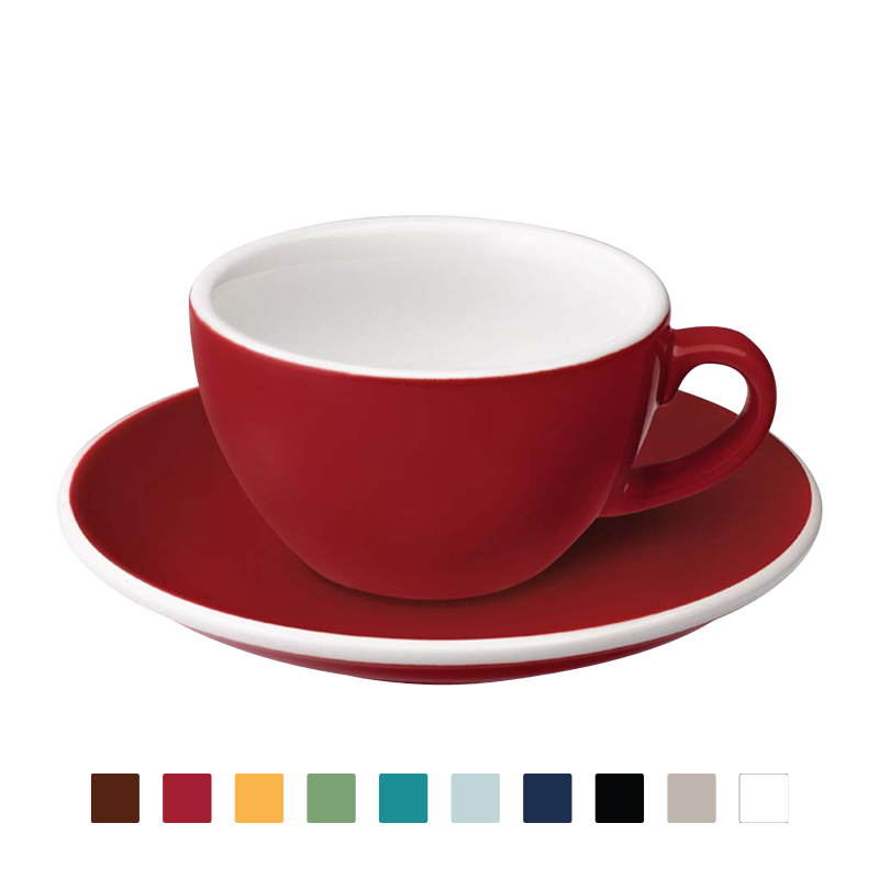 EGG SET OF  200ML CAPPUCCINO CUP & SAUCER