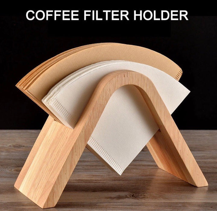Bamboo coffee filter holder
