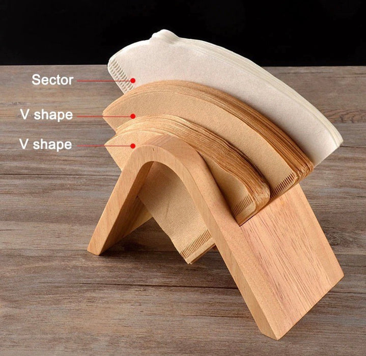 Bamboo coffee filter holder