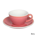 EGG SET OF  150ML FLAT WHITE CUP & SAUCER (POTTERS COLOURS)