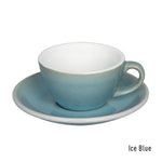 EGG SET OF  150ML FLAT WHITE CUP & SAUCER (POTTERS COLOURS)