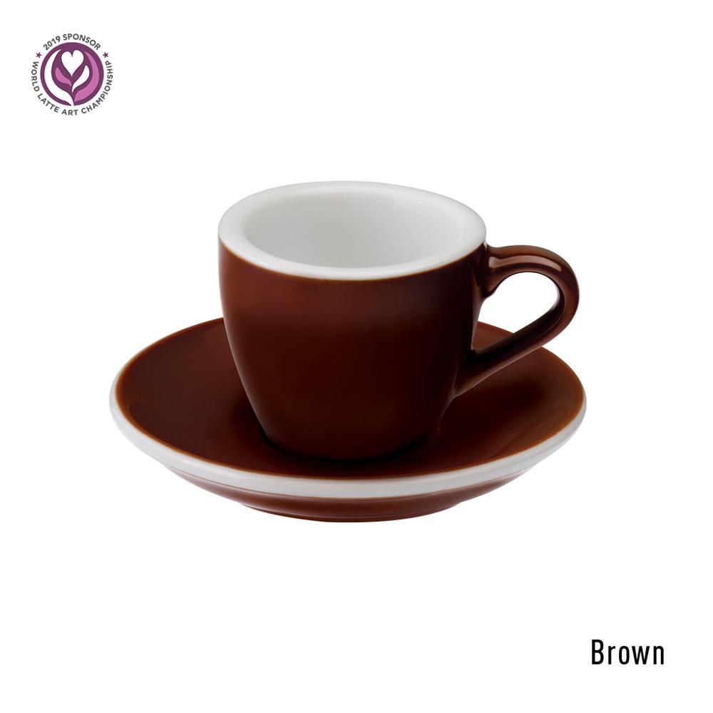 EGG SET OF  80ML ESPRESSO CUP & SAUCER