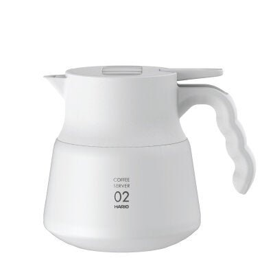 Hario V60 Insulated Stainless Steel Server PLUS - White