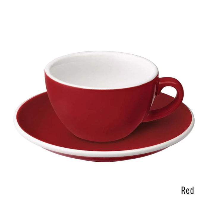 EGG SET OF  200ML CAPPUCCINO CUP & SAUCER