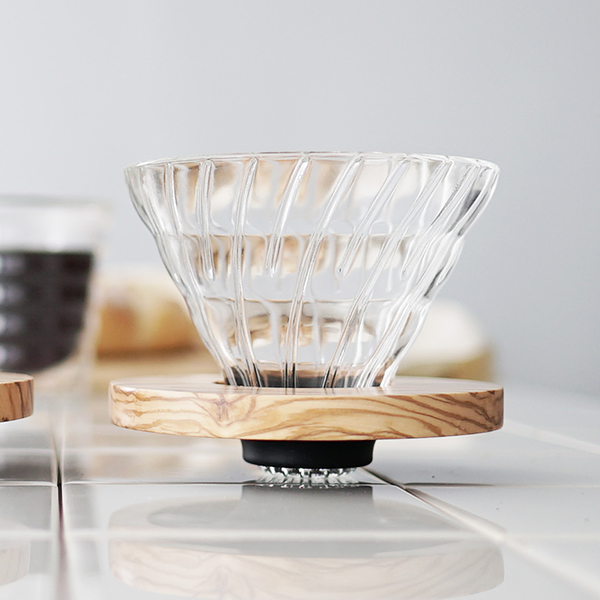 Hario V60 02 Glass and Olive Wood Dripper