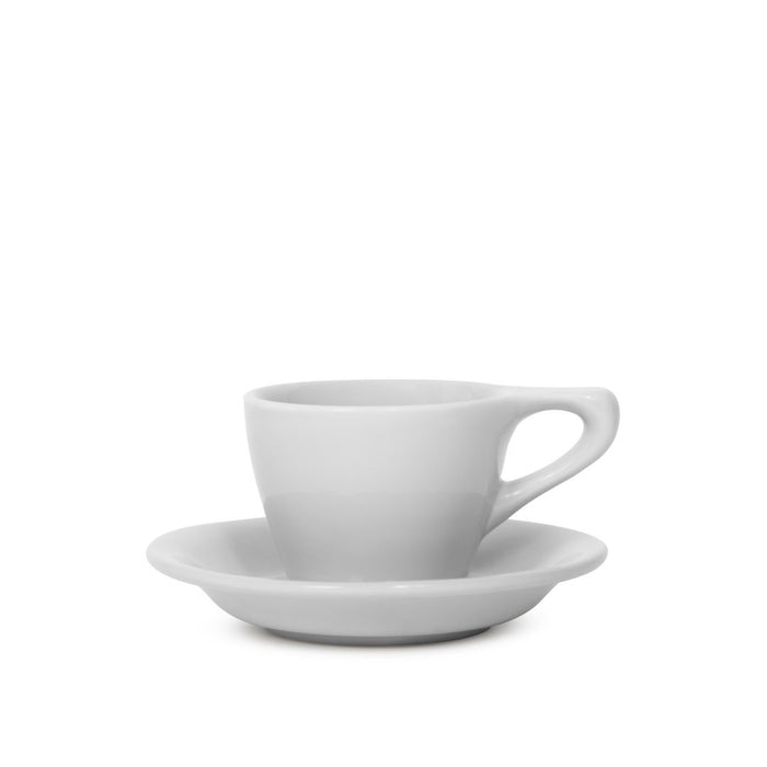 Lino 90 ml Espresso Cup/Saucer, Light Gray