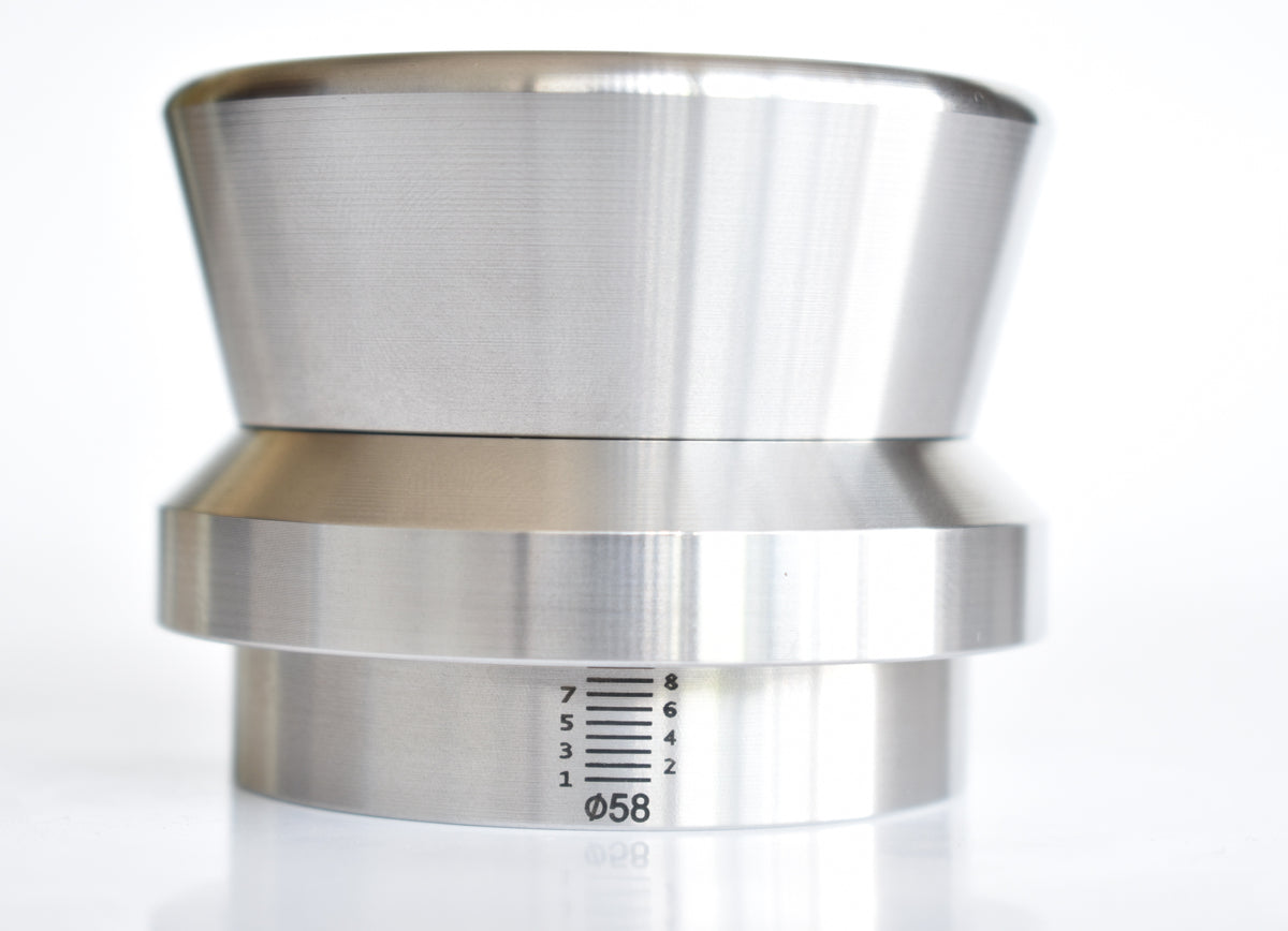 Joe Frex Level Tamper – 58mm Stainless Aluminum Precision | ALMENHAZ COFFEE