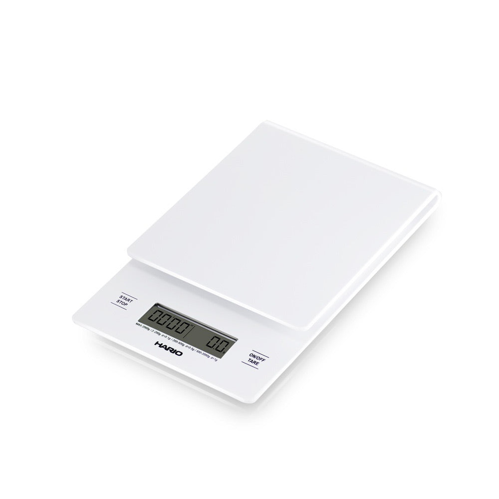 Hario scale with timer white