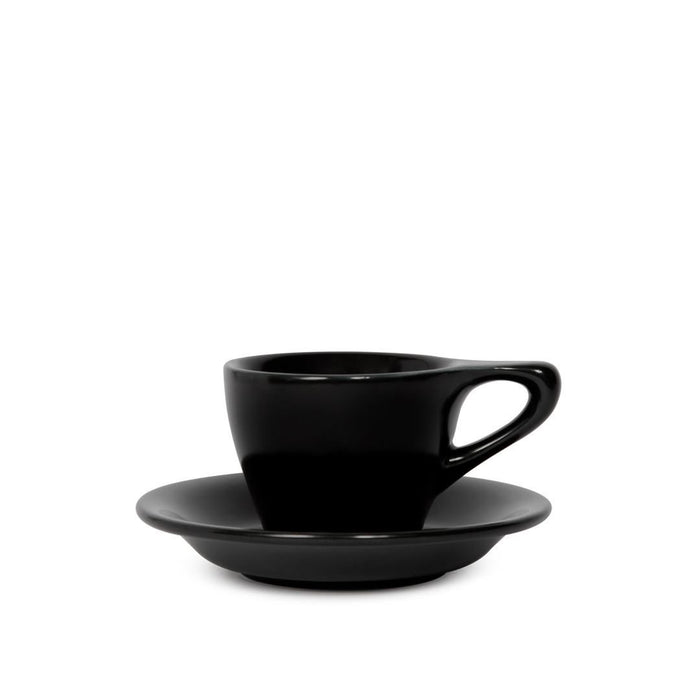LINO Espresso cup and saucer black