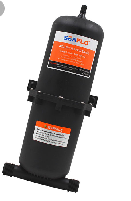 Seaflo 1.0 Liter Pressurized Accumulator Tank
