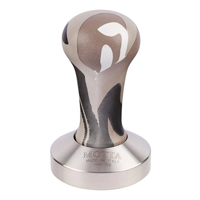 Metallurgica Motta 58mm Mimetic Coffee Tamper With Stainless Steel Flat Base