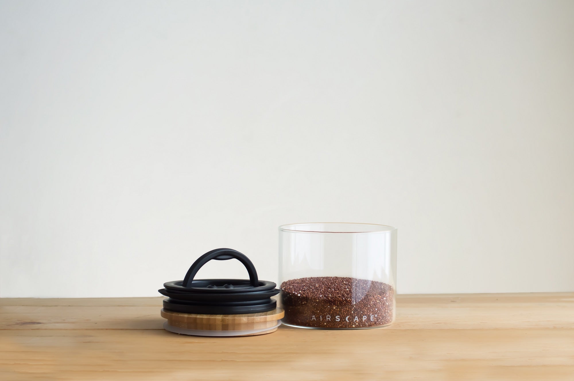 زجاج Airscape® مع غطاء من الخيزران