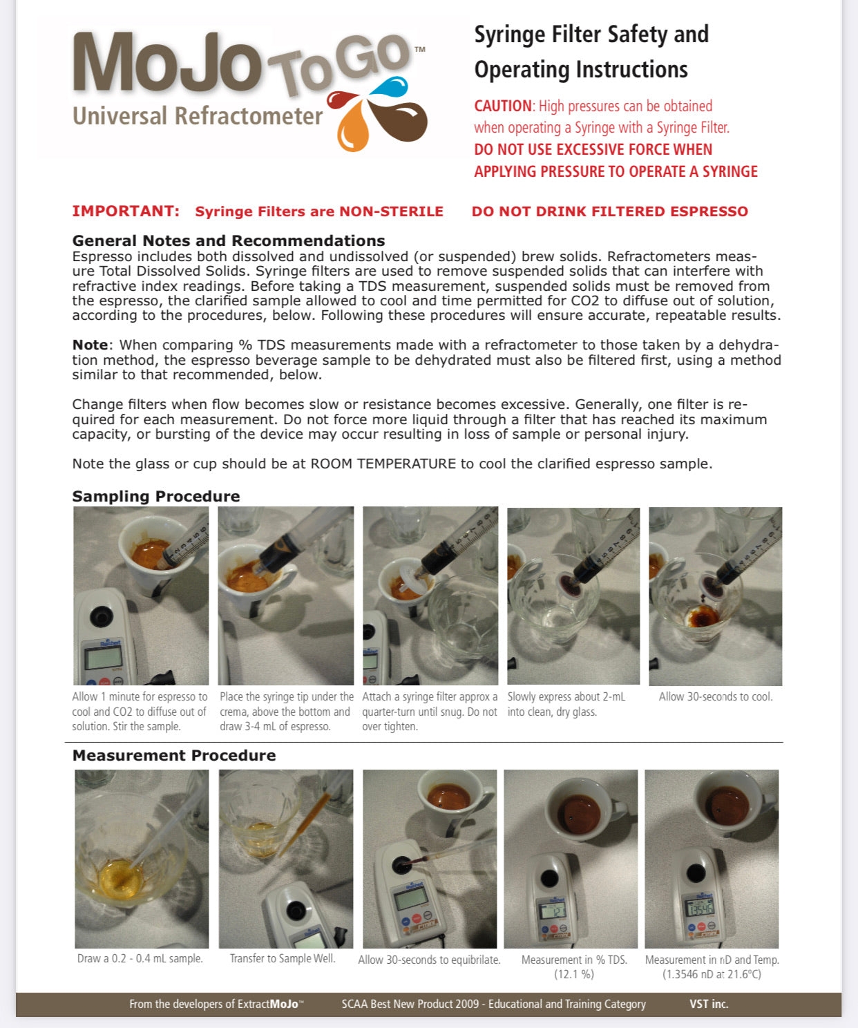 Syringe Filters for Espresso / Coffee 50 pcs